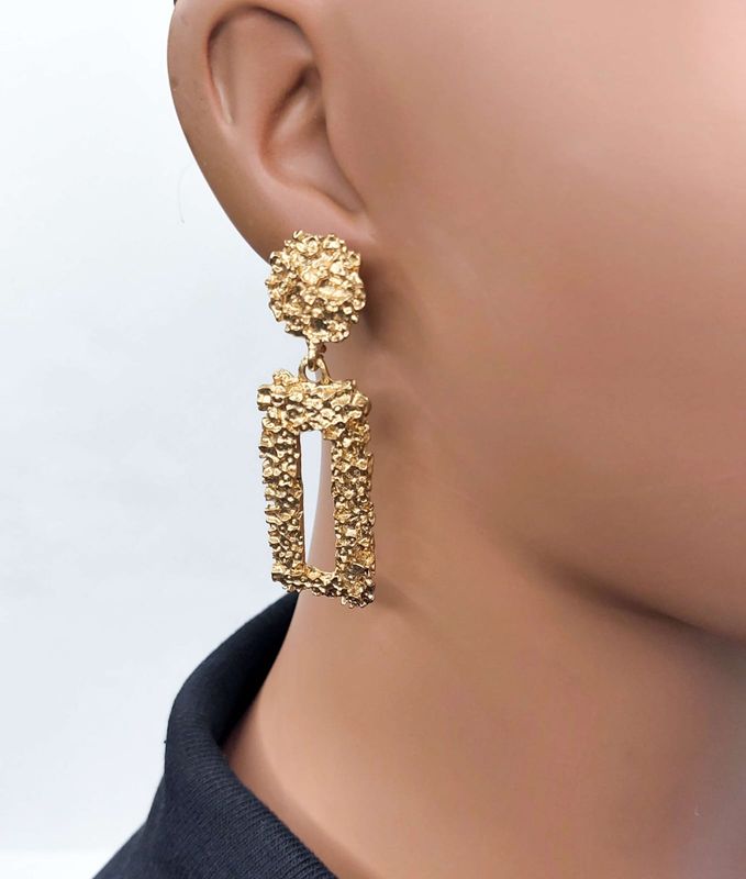 Ariel Gold Tone Earrings