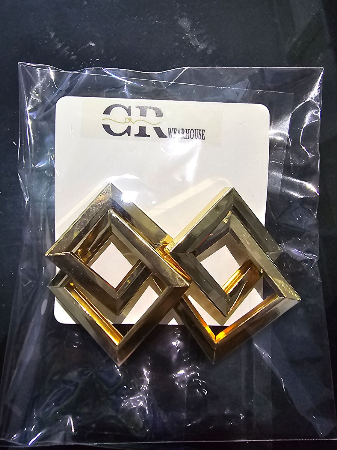 Gold tone Geometric Earrings 