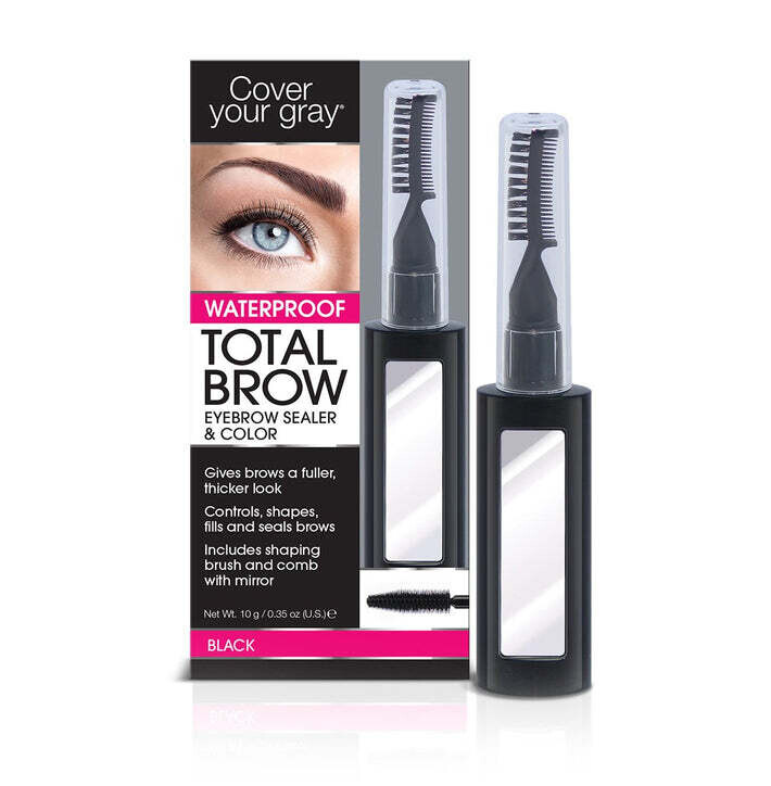 Cover Your Gray Total Brow Eyebrow Sealer and Color, Color: Black