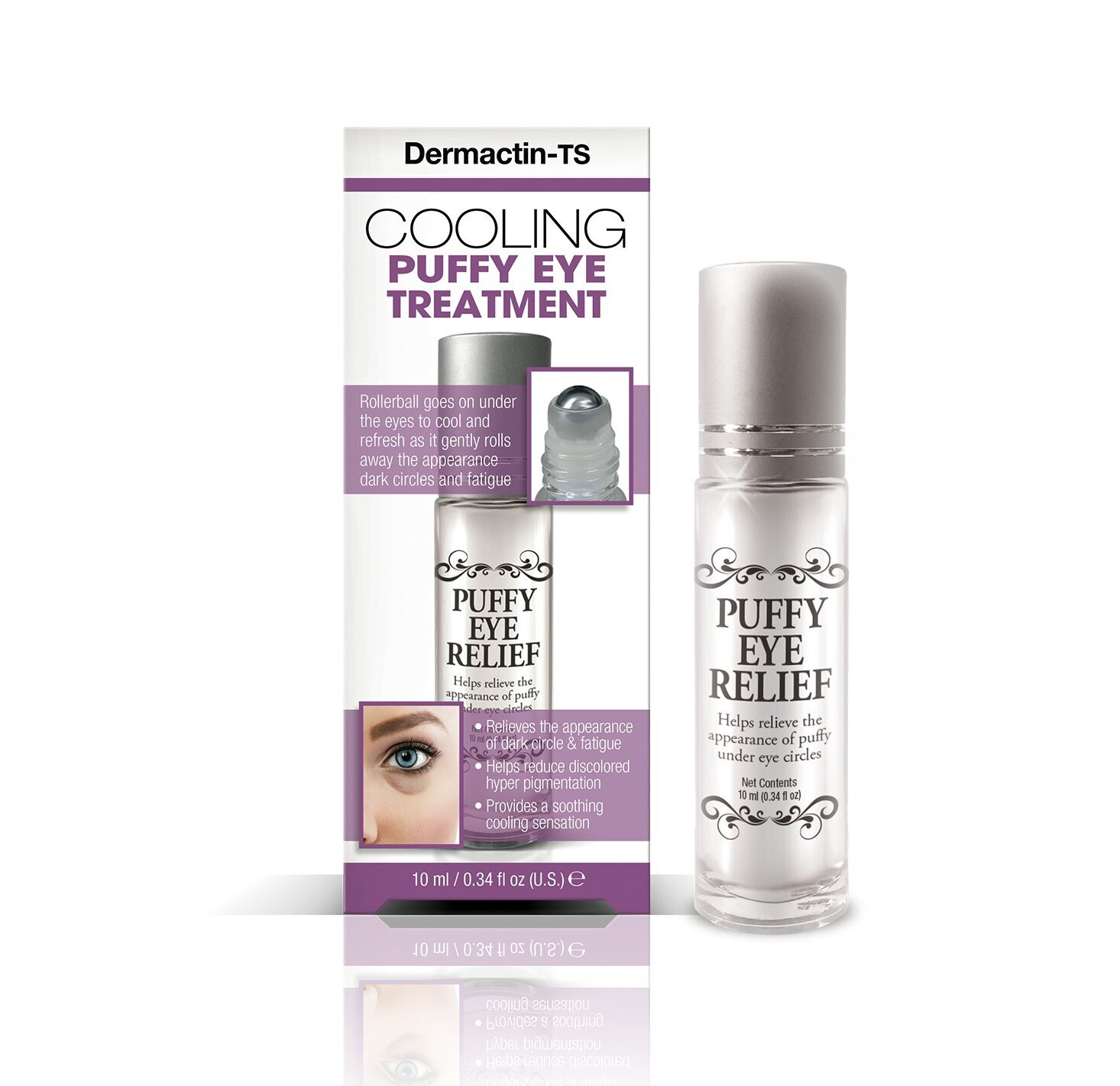 Dermactin-TS Cooling Puffy Eye Treatment Roller .34 oz.