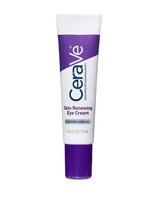 CeraVe Skin Renewing Eye Cream for Wrinkles. Under Eye Cream with Caffeine, Peptides, Hyaluronic Acid, Niacinamide, and Ceramides for Fine Lines. 