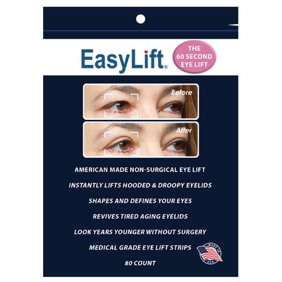 EasyLift The Original 60 Second Eye Lift Tape Strips | Upper Eyelid Lifter for Hooded or Droopy Eyes | As Seen On TV | Hypoallergenic, Lab Tested Safe | Made in the USA