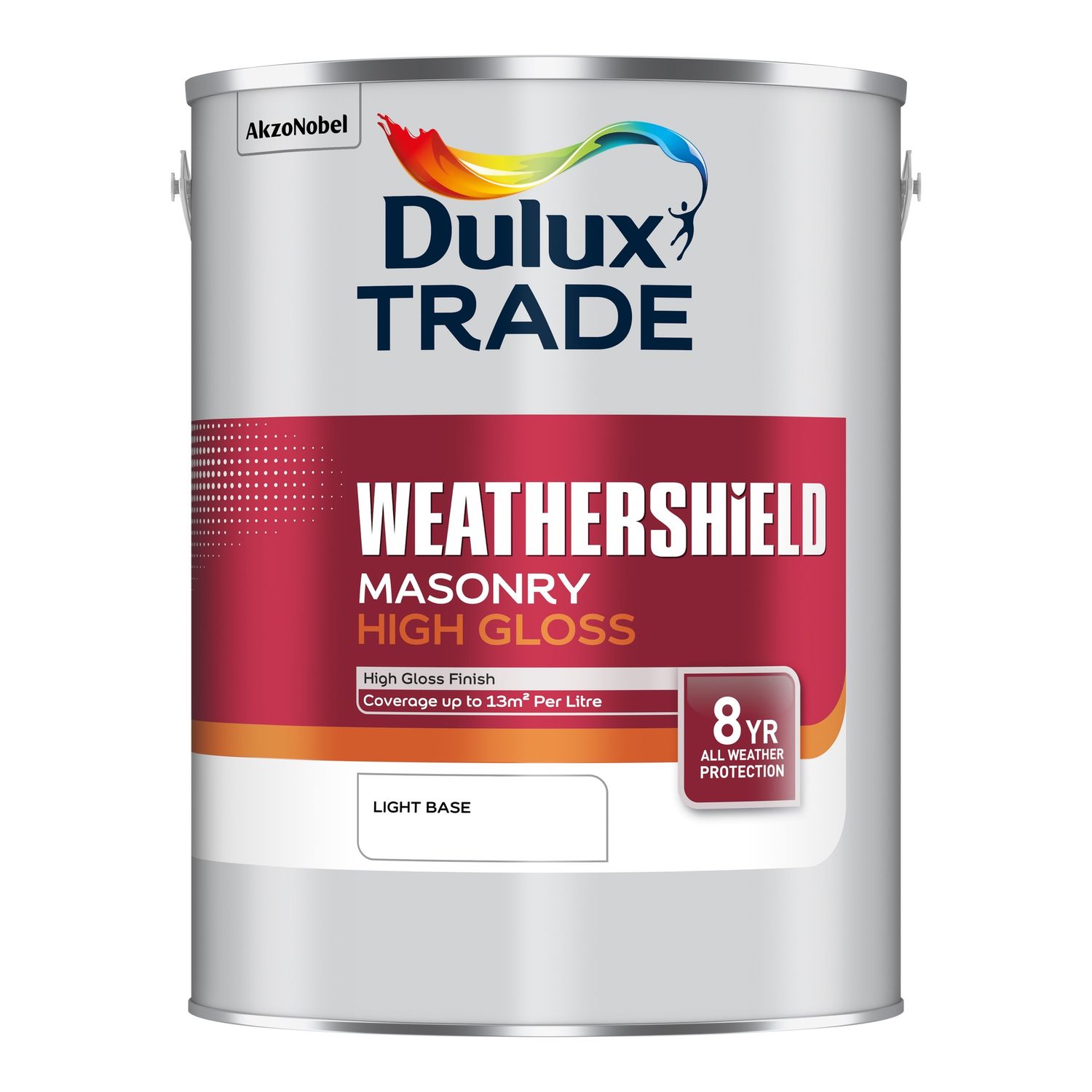 DULUX TRADE W/SHIELD MASONRY HIGH GLOSS  LIGHT BS 5L