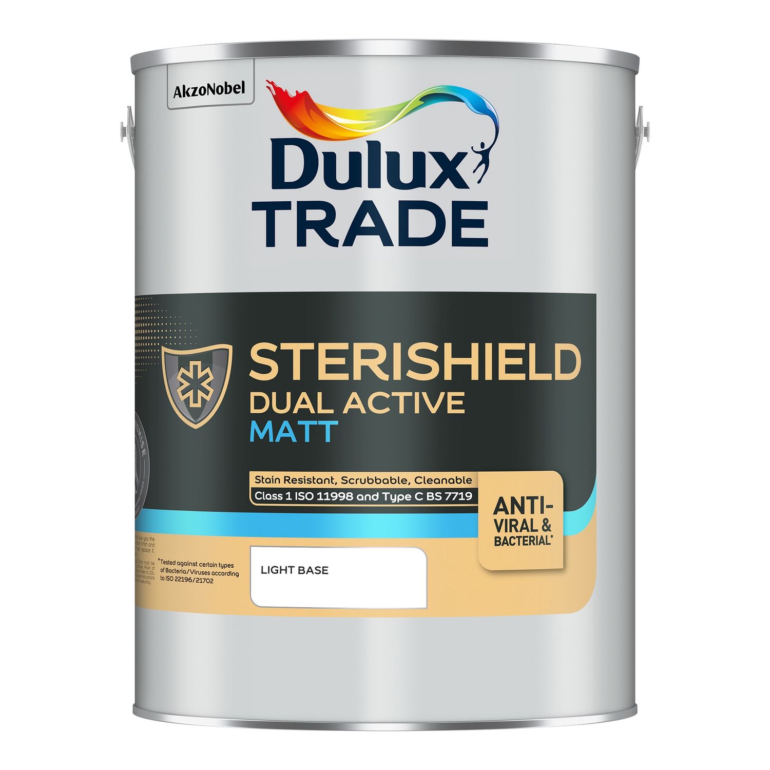 DULUX TRADE STERISHIELD DUAL ACTIVE  MATT LIGHT BS 5L