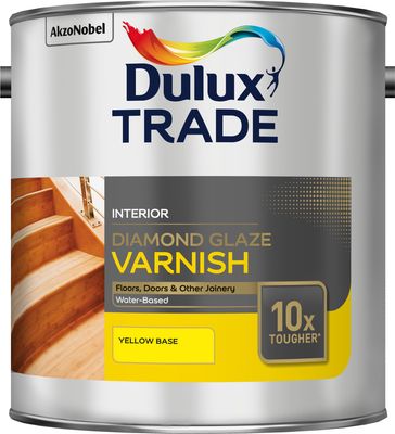 DULUX TRADE DIAMOND GLAZE VARNISH YELLOW BS 2.5L