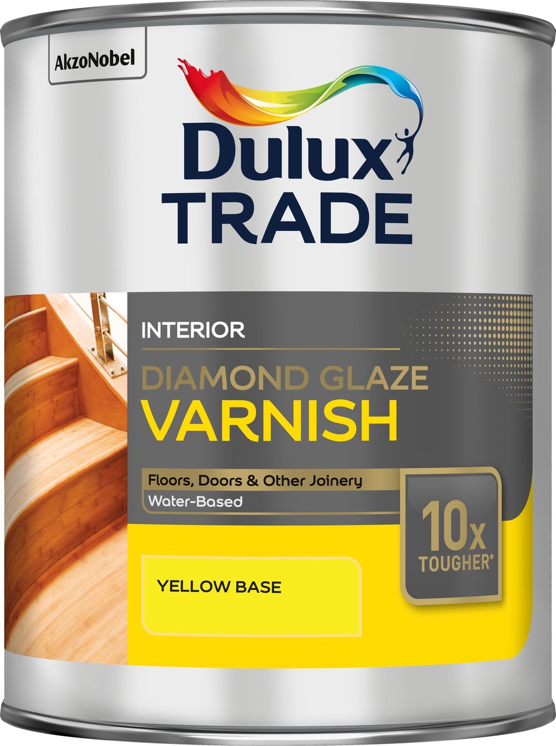 DULUX TRADE DIAMOND GLAZE VARNISH YELLOW BS 1L