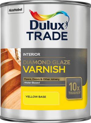 DULUX TRADE DIAMOND GLAZE VARNISH YELLOW BS 1L