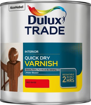 DULUX TRADE Q/D VARNISH SATIN RED BS 2.5L