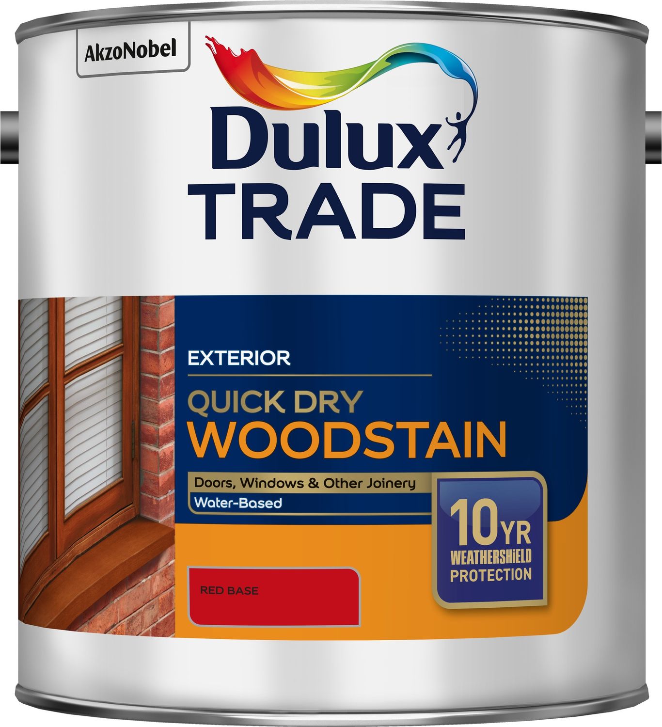 DULUX TRADE QUICK DRY WOODSTAIN RED BS 2.5L