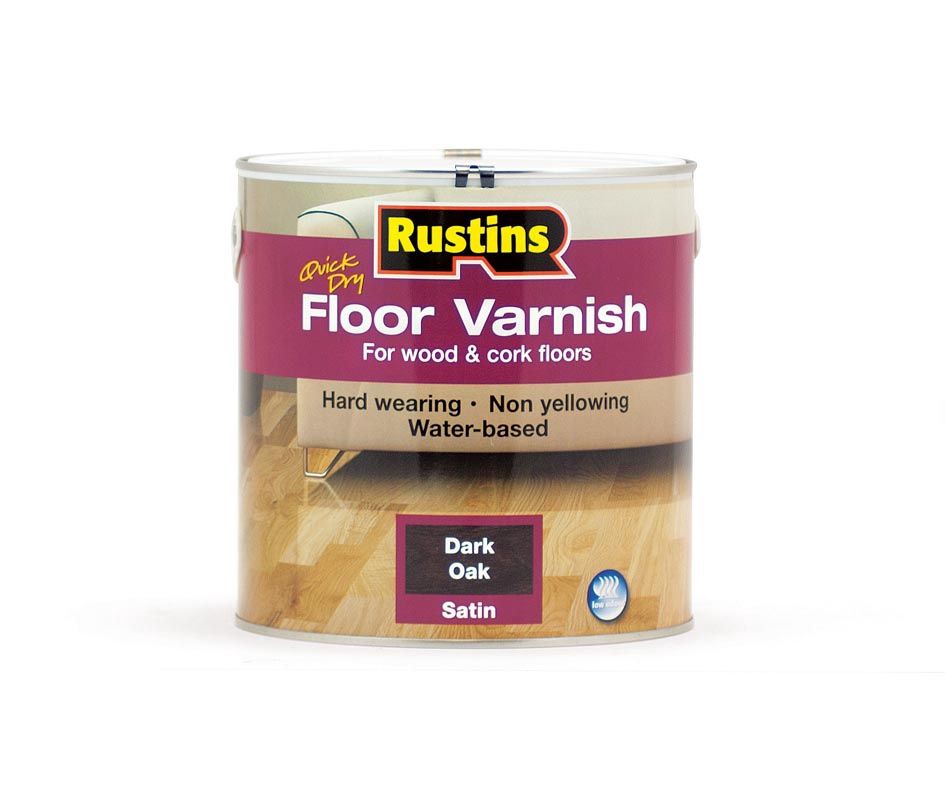 Rustins QD Floor Varnish Dark Oak 2.5ltr