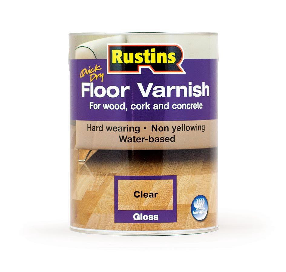 Rustins QD Floor Varnish Gloss Clear 5ltr
