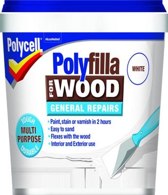 POLYCELL P/FILL WOOD GEN/REP WHITE TUB 380GM