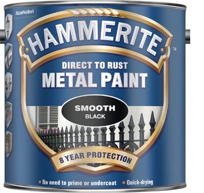HAMMERITE METAL PAINT SMOOTH BLACK 2.5L