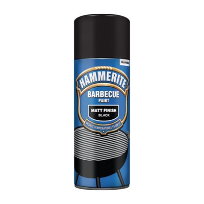 HAMMERITE BBQ PAINT MATT BLACK AERO 400ML