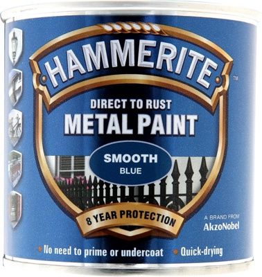 HAMMERITE METAL PAINT SMOOTH BLUE 250ML