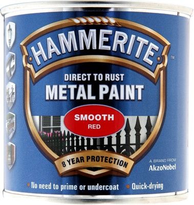 HAMMERITE METAL PAINT SMOOTH RED 250ML