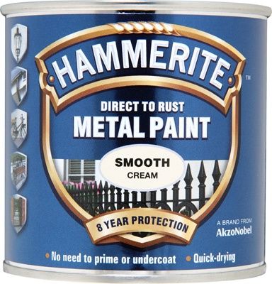 HAMMERITE METAL PAINT SMOOTH CREAM 250ML