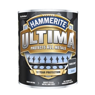 HAMMERITE ULTIMA SMOOTH DARK GREY 750ML
