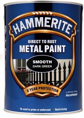 HAMMERITE METAL PAINT SMOOTH DARK GREEN 5L