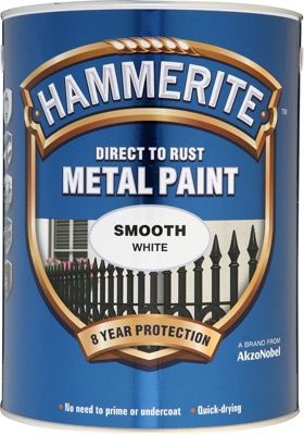 HAMMERITE METAL PAINT SMOOTH WHITE 5L