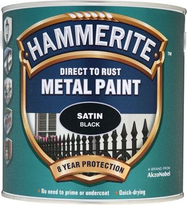 HAMMERITE METAL PAINT SATIN BLACK 2.5L