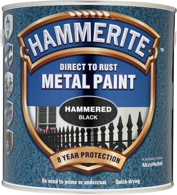 HAMMERITE METAL PAINT HAMMERED BLACK 2.5L