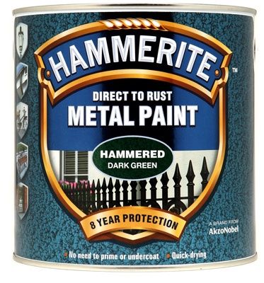 HAMMERITE METAL PAINT HAMMERED DARK GREEN 2.5L