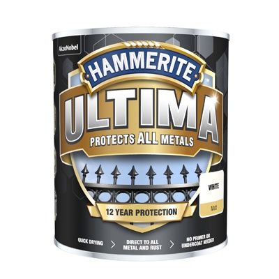 HAMMERITE ULTIMA MATT WHITE 750ML