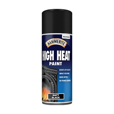 HAMMERITE HI-HEAT PAINT MATT BLACK AERO 400ML