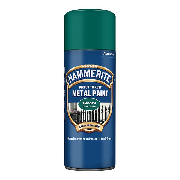 HAMMERITE METAL PAINT SMOOTH D/GREEN AERO 400ML