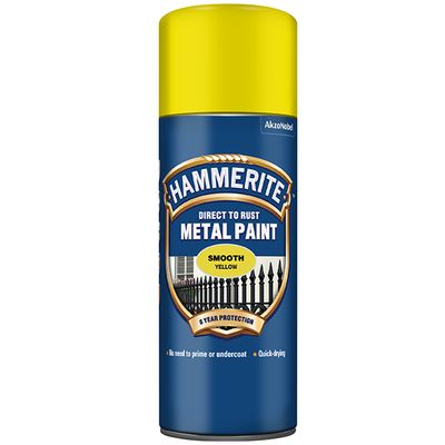 HAMMERITE METAL PAINT SMOOTH YELLOW AERO 400ML