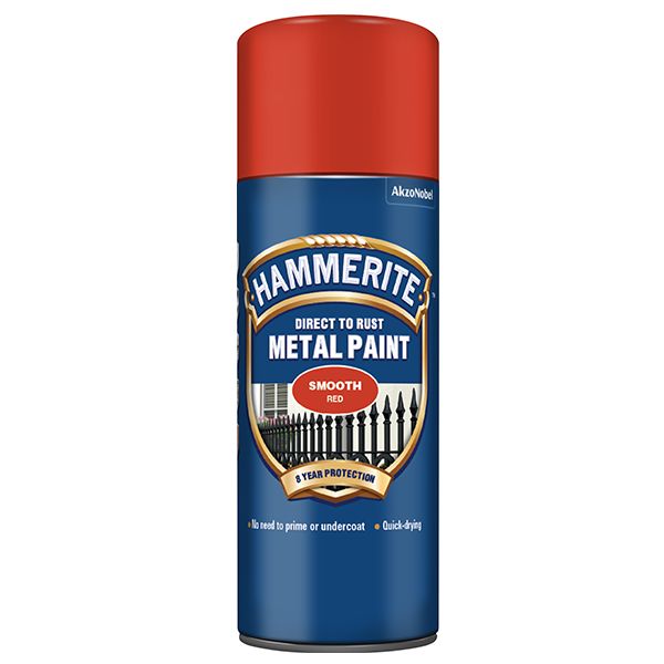 HAMMERITE METAL PAINT SMOOTH RED AERO 400ML