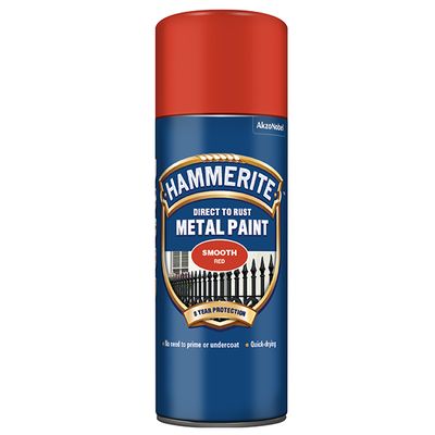 HAMMERITE METAL PAINT SMOOTH RED AERO 400ML