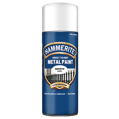 HAMMERITE METAL PAINT SMOOTH WHITE AERO 400ML