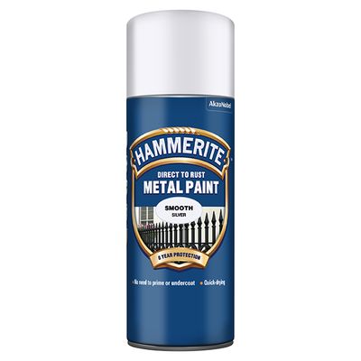 HAMMERITE METAL PAINT SMOOTH SILVER AERO 400ML