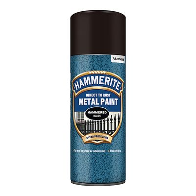 HAMMERITE METAL PAINT HAMMERED BLACK AERO 400ML