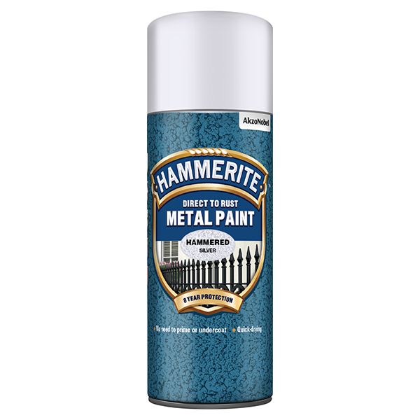 HAMMERITE METAL PAINT HAMMER SILVER AERO 400ML
