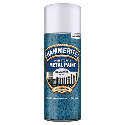 HAMMERITE METAL PAINT HAMMER SILVER AERO 400ML
