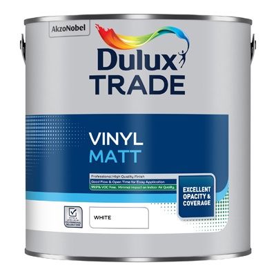 DULUX TRADE V/MATT WHITE 2.5L