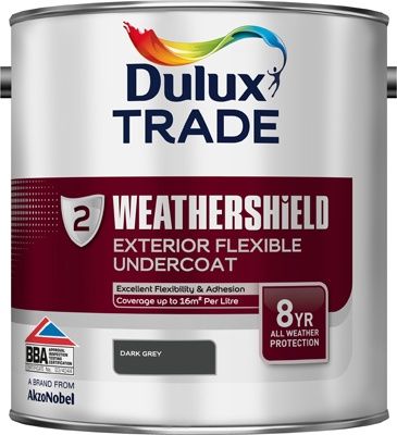DULUX TRADE W/SHIELD EXT/UNDERCOAT DARK GREY 2.5L