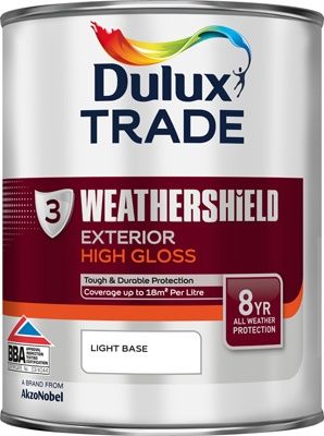 DULUX TRADE W/SHIELD EXT/GLOSS LIGHT BS 1L