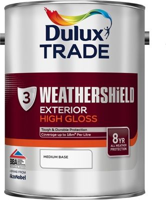 DULUX TRADE W/SHIELD EXT/GLOSS MEDIUM BS 5L