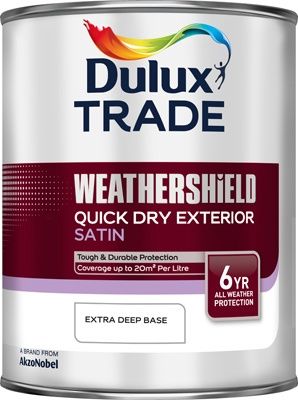 DULUX TRADE W/SHIELD QD EXT SATIN EXT/DEEP BS 1L