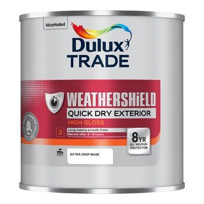 DULUX TRADE W/SHIELD QD EXT HI GLOSS E/DEEP BS 1L