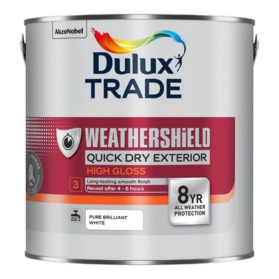 DULUX TRADE W/SHIELD QD EXT HI GLOSS PBW 2.5L