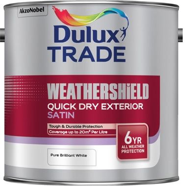 DULUX TRADE W/SHIELD QD EXT SATIN PBW 2.5L