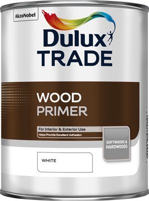 DULUX TRADE WOOD PRIMER WHITE 1L