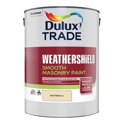 DULUX TRADE W/SHIELD SMOOTH MASONRY BUTTERMILK 5L