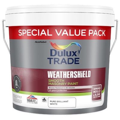 DULUX TRADE W/SHIELD SMOOTH MASONRY PBW 7.5L