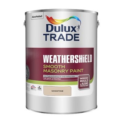 DULUX TRADE W/SHIELD SMOOTH MASONRY SANDSTONE 5L